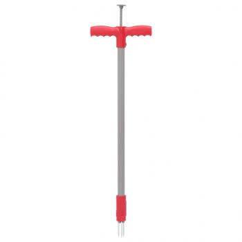 Unkrautstecher Rot und Grau 93,5 cm Pulverbeschichteter Stahl