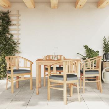 ARDEBO.de - 5-tlg. Garten-Essgruppe Massivholz Teak