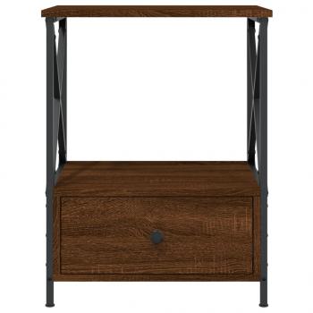 Nachttische 2 Stk. Braun Eichen-Optik 50x41x65 cm Holzwerkstoff