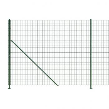 Maschendrahtzaun mit Bodenflansch Grün 1,6x25 m