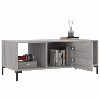 Couchtisch Grau Sonoma 102x50x40 cm Holzwerkstoff