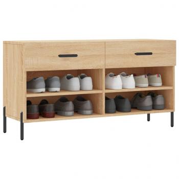 Schuhbank Sonoma-Eiche 102x35x55 cm Holzwerkstoff