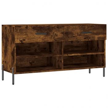 Schuhbank Räuchereiche 102x35x55 cm Holzwerkstoff