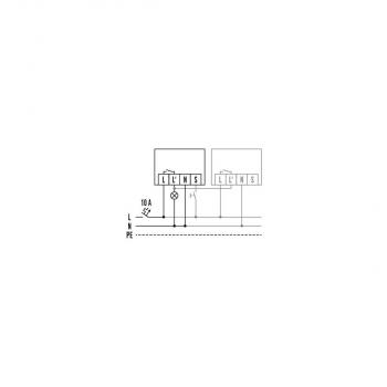 Esylux MD-FLAT-E 360i/8 ROUND WHITE Bewegungsmelder, 360°, ON/OFF, IP20, Ø 8 m, weiß (EP10428548)