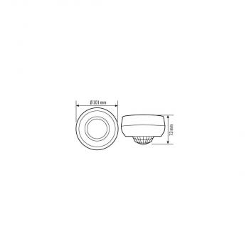 Esylux MD 360/24 BASIC SMB Bewegungsmelder, 360°, ON/OFF, IP40, Ø 24 m, weiß (EB10430886)