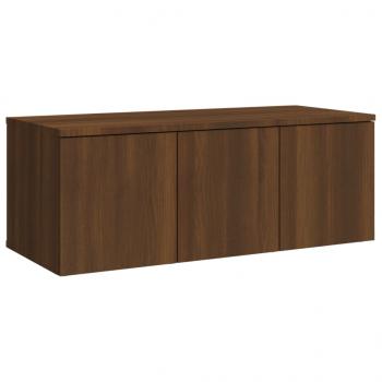 TV-Schrank Braun Eichen-Optik 80x34x30 cm Holzwerkstoff