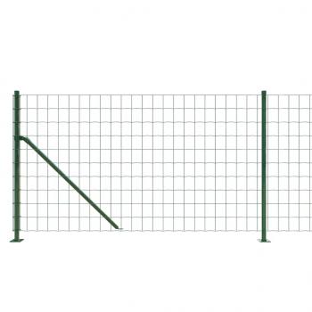 Maschendrahtzaun mit Bodenflansch Grün 1x10 m