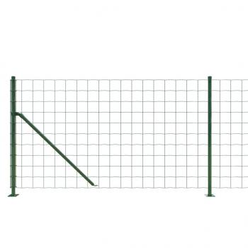 Maschendrahtzaun mit Bodenflansch Grün 1,1x25 m