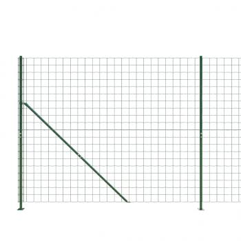 Maschendrahtzaun mit Bodenflansch Grün 1,8x25 m