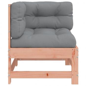 Ecksofa mit Kissen Massivholz Douglasie