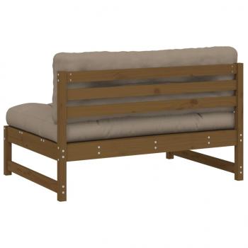 Mittelsofa Honigbraun 120x80 cm Massivholz Kiefer