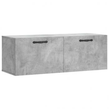 Wandschrank Betongrau 100x36,5x35 cm Holzwerkstoff