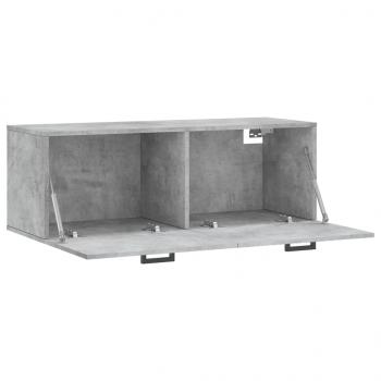 Wandschrank Betongrau 100x36,5x35 cm Holzwerkstoff