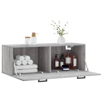 Wandschrank Grau Sonoma 100x36,5x35 cm Holzwerkstoff