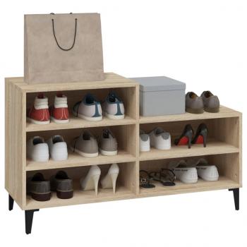 Schuhregal Sonoma-Eiche 102x36x60 cm Holzwerkstoff