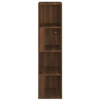 Eckregal Braun Eichen-Optik 33x33x132 cm Holzwerkstoff