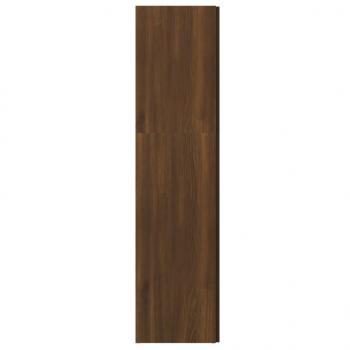 Eckregal Braun Eichen-Optik 33x33x132 cm Holzwerkstoff