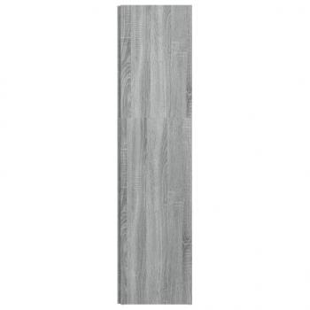 Eckregal Grau Sonoma 33x33x132 cm Holzwerkstoff