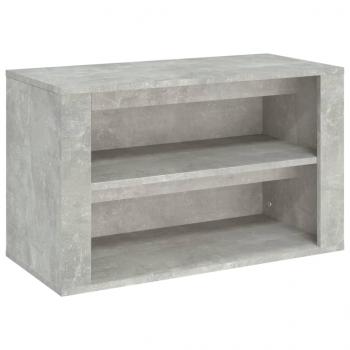 Schuhregal Betongrau 75x35x45 cm Holzwerkstoff