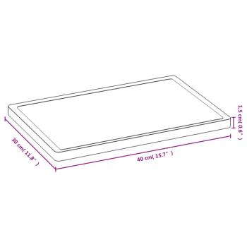 Schneidebrett 40x30x1,5 cm Bambus