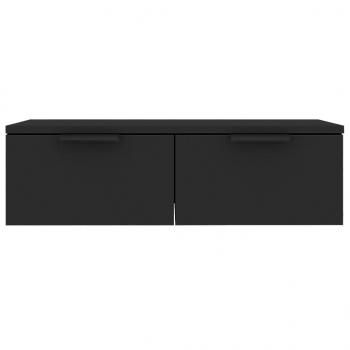 Wandschrank Schwarz 68x30x20 cm Holzwerkstoff