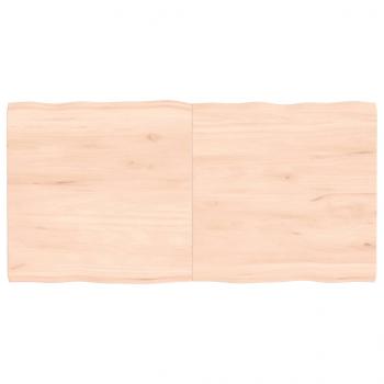 ARDEBO.de - Tischplatte 120x60x(2-4) cm Massivholz Unbehandelt Baumkante