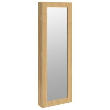 Schmuckschrank mit Spiegel Wandmontage 30x8,5x90 cm