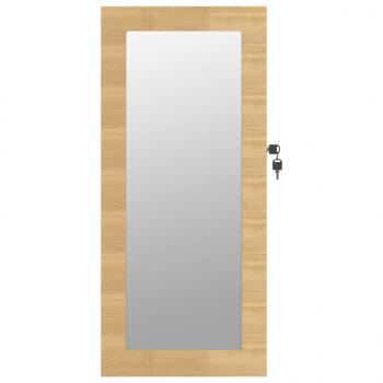 Schmuckschrank mit Spiegel Wandmontage 30x8,5x67 cm