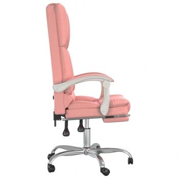 Bürostuhl mit Massagefunktion Rosa Kunstleder