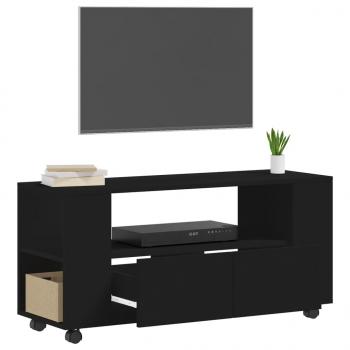 TV-Schrank Schwarz 102x34,5x43 cm Holzwerkstoff