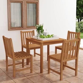 ARDEBO.de - 5-tlg. Garten-Essgruppe Massivholz Teak