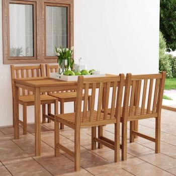 ARDEBO.de - 5-tlg. Garten-Essgruppe Massivholz Teak