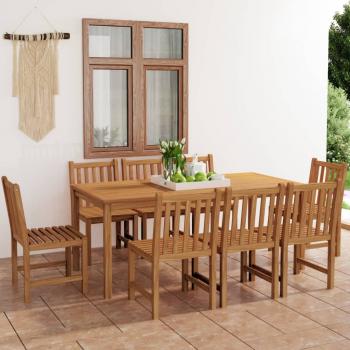 ARDEBO.de - 9-tlg. Garten-Essgruppe Massivholz Teak