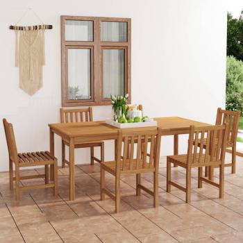 ARDEBO.de - 7-tlg. Garten-Essgruppe Massivholz Teak