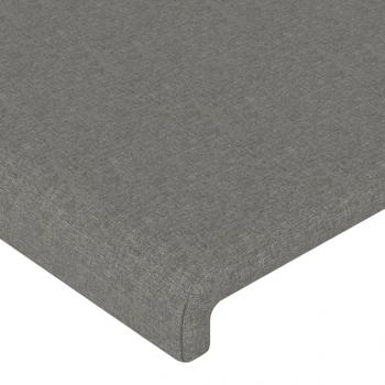 Kopfteil mit Ohren Dunkelgrau 93x23x78/88 cm Stoff