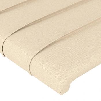 Kopfteil mit Ohren Creme 83x23x78/88 cm Stoff