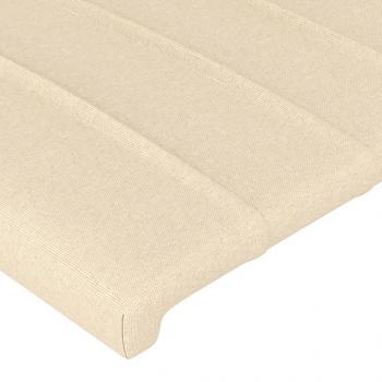 Kopfteil mit Ohren Creme 183x16x78/88 cm Stoff