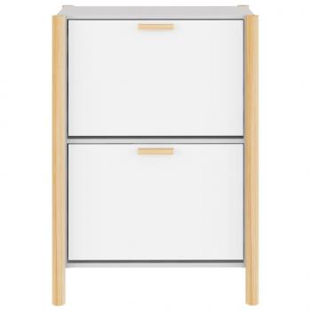 Schuhschrank Weiß 57,5x33x80 cm Holzwerkstoff