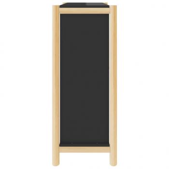 Schuhschrank Schwarz 57,5x33x80 cm Holzwerkstoff