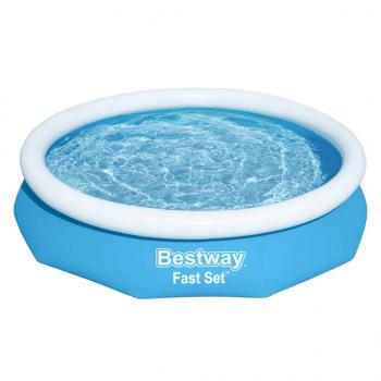 ARDEBO.de - Bestway Schwimmbecken Fast Set Rund 305x66 cm Blau