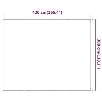 Senkrechtmarkise Hellgrün 300x420 cm Oxford-Gewebe