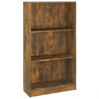 Bücherregal Räuchereiche 60x24x109 cm Holzwerkstoff