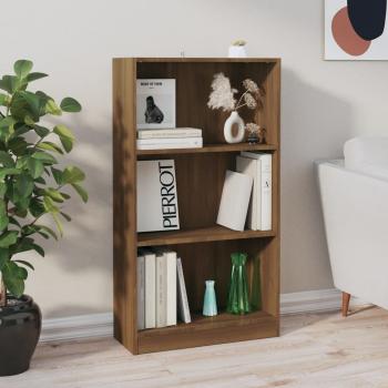 ARDEBO.de - Bücherregal Braun Eiche 60x24x109 cm Holzwerkstoff