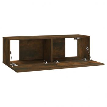 TV-Wandschrank Räuchereiche 100x30x30 cm Holzwerkstoff