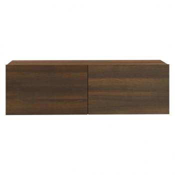 TV-Wandschrank Braun Eiche 100x30x30 cm Holzwerkstoff