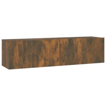 TV-Wandschrank Räuchereiche 120x30x30 cm Holzwerkstoff