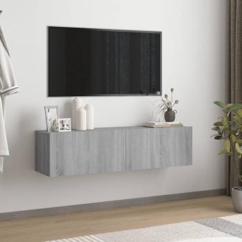 ARDEBO.de - TV-Wandschrank Grau Sonoma 120x30x30 cm Holzwerkstoff