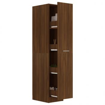 Apothekerschrank Braun Eichen-Optik 30x42,5x150cm Holzwerkstoff