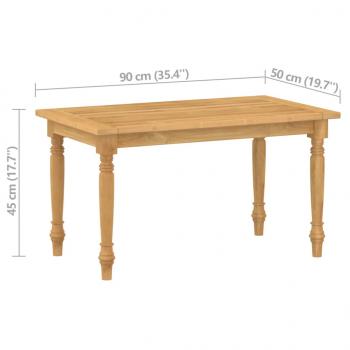 4-tlg. Garten-Lounge-Set Massivholz Teak