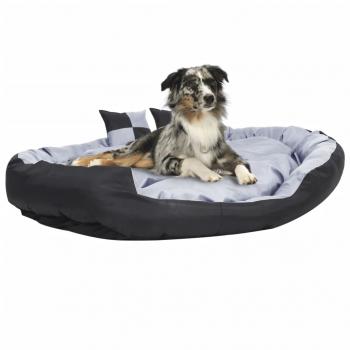 ARDEBO.de - Hundekissen Wendbar und Waschbar Grau und Schwarz 150x120x25 cm